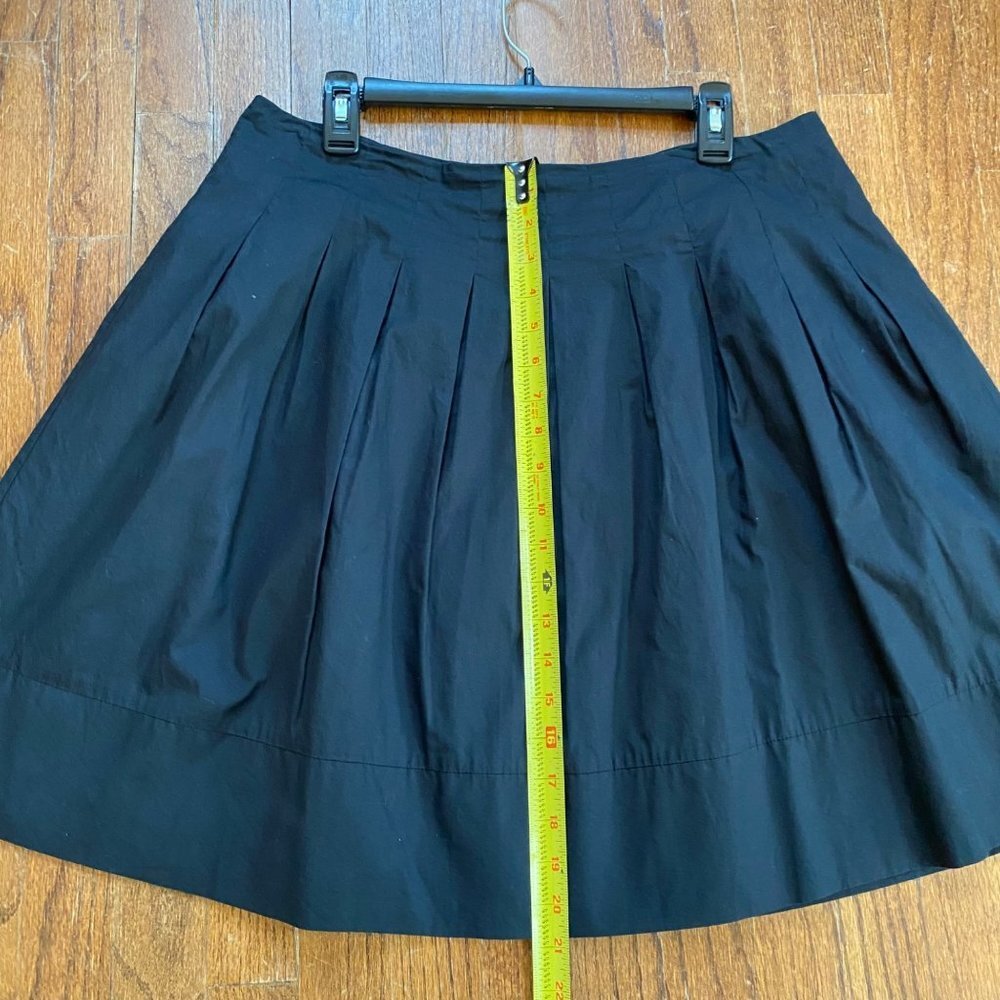 Saks Fifth Avenue Womens Skirt Size 12 Large Pleated A-line Black Flared - Picture 9 of 12
